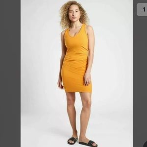 ATHLETA Della Dress Abyssinian Yellow NWT